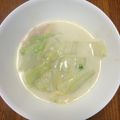 panda1024's cooksnap of when they made 暖まるね♪白菜とベーコンのクリーム煮.