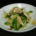 chieko333's cooksnap of when they made ✿ささみと胡瓜のわさび醤油和え✿.