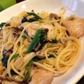 うーさくマミー's cooksnap of when they made きのこのパスタ☆ガリバタ風味.