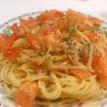 sy1's cooksnap of when they made 5分でできる♪トマトとツナのスパゲティ.