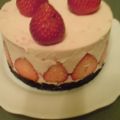 HOMEI's cooksnap of when they made 苺たっぷり♪　ピンク＆マジック・レアチーズケーキ.