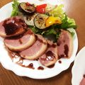 にこ２ママ's cooksnap of when they made 合鴨グリル・ブルーベリーバルサミコソース.