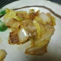 ヨシヨッシー's cooksnap of when they made 簡単！ 白菜と豚肉のネギ塩バター炒め.