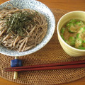 moritaya's cooksnap of when they made ■オクラと山芋のとろろ蕎麦■.
