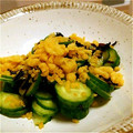 もぐドン's cooksnap of when they made ✿きゅうりと揚げ玉の塩昆布和え✿.