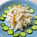 のんのんSTELLA's cooksnap of when they made カニカマとちくわの大根サラダ.