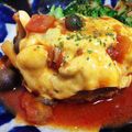 chiho☆♪'s cooksnap of when they made チーズがとろり＊煮込みハンバーグ.