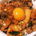 うえだｋ's cooksnap of when they made 豚キムチ丼.