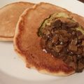 mimikokko's cooksnap of when they made アボカドチーズのパンケーキ.