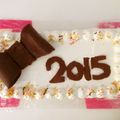 ckst's cooksnap of when they made ケーキにチョコリボンデコレーション☆.