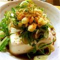 ladyamo's cooksnap of when they made のっけただけ簡単たぬき冷奴.