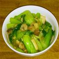 yae221's cooksnap of when they made 「三分割」でシャキッと♪チンゲン菜炒め.
