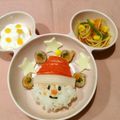 まゆこhouse's cooksnap of when they made クリスマス♪サンタさんのお弁当.