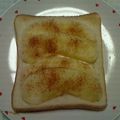 芋茶618's cooksnap of when they made りんご❦のチーズトースト で朝食を！.