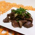 赤い電話's cooksnap of when they made 砂肝にんにくナンプラー炒め.