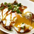 chou*'s cooksnap of when they made メニューのない店の看板メニューベーコン丼.