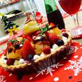 suimizuki's cooksnap of when they made ◆カラメルシューonカスタードタルト◆.
