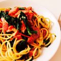 mthrk's cooksnap of when they made ミディトマトのペペロンチーノパスタ.
