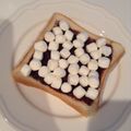 nnm328's cooksnap of when they made マシュマロチョコトースト.