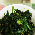 ゆず蜜＊'s cooksnap of when they made 白だしだけで簡単♫ほうれん草のごまあえ.