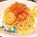 れれ☆'s cooksnap of when they made お手軽！ベーコンのトマトソースパスタ.