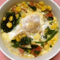 ♩キティ♩'s cooksnap of when they made 朝食にも♡ほうれん草と半熟卵のココット♫.