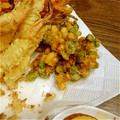clover0445's cooksnap of when they made ＊とうもろこしと枝豆のかき揚げ＊.