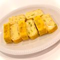 悠LOVE航's cooksnap of when they made しらすと、ブロッコリーの茎の卵焼き.