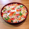 riho⍤⃝﻿'s cooksnap of when they made お節の残り材料で、鮭といくらの散らし寿司.