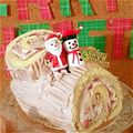 ケンざぶ郎's cooksnap of when they made 100円スイスロールでブッシュドノエル.