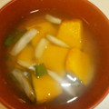 白いぐれーぷ's cooksnap of when they made ♭初秋のお味噌汁♭牛蒡とかぼちゃ.