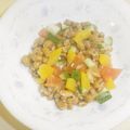 白いぐれーぷ's cooksnap of when they made 彩り野菜の納豆和え.