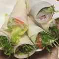 す1222's cooksnap of when they made スモークサーモンの生春巻き.