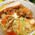 あまいこびと's cooksnap of when they made ★つゆだくで汁まで美味！キャベツカツ丼★.