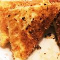クック1DRMF1☆'s cooksnap of when they made はんぺんのクリームチーズ挟み揚げ.