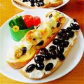 しじみごはん's cooksnap of when they made 超簡単！黒豆とクリームチーズのパン.