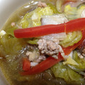 銀シャリひよこ's cooksnap of when they made 我が家の定番★白菜と豚ひき肉のスープ.