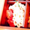 たまたま主婦's cooksnap of when they made 花蓮根、梅人参、亀甲里芋の煮しめ☆.