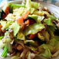 moco0814's cooksnap of when they made 冷蔵庫をスッキリ！残り食材の簡単野菜炒め.