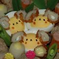 sweetshop's cooksnap of when they made キャラ弁☆簡単♪お正月にゆで卵ひつじくん.