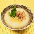 バカリャウ's cooksnap of when they made 豚肉の茹で汁で*豚粥*.