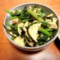 トクライ's cooksnap of when they made ニンニク醤油で柔らか胸肉と春菊.