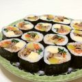 赤い電話's cooksnap of when they made キンパ(韓国海苔巻き）.