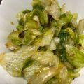 umeka☆'s cooksnap of when they made ごまたっぷりレタスの塩昆布和え.