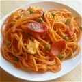sweet_rose's cooksnap of when they made ケチャップ味イタリアンスパゲッティ.