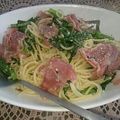 syrup127g's cooksnap of when they made 生ハムと小松菜パスタ.