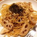 youcay's cooksnap of when they made 鶏肉とレンコンの和風ペペロンチーノ.