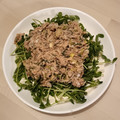 アクセル☆'s cooksnap of when they made 志麻さん♪♪豆腐と豆苗のツナソースサラダ.