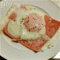 ヤミーヤムヤム's cooksnap of when they made 黄身がずれないハムエッグ.