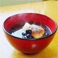 しじみごはん's cooksnap of when they made すごくおいしい！黒豆入りのおしるこ.